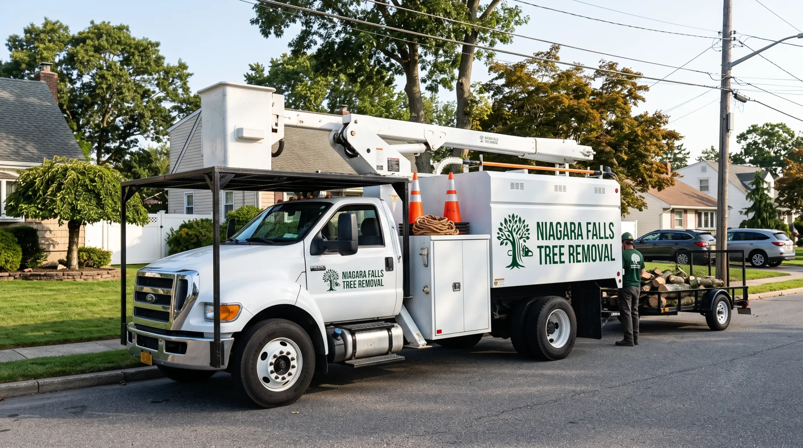 niagara falls tree removal truck