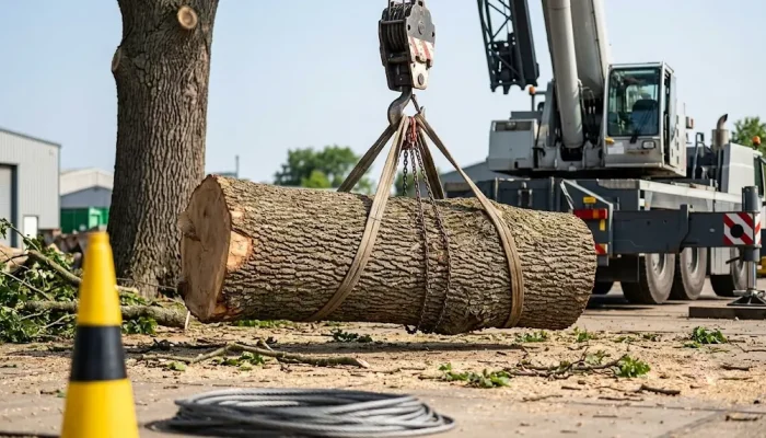 Crane Assisted Tree Removal